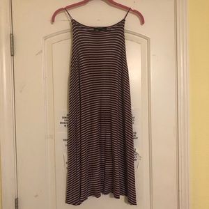 Maroon Striped Dress